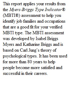 MBTI Career Report Assignment